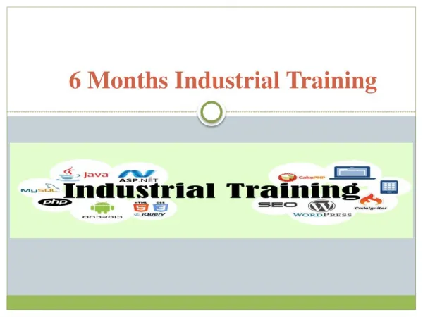 6 months industrial training mohali - Snowflakes Software