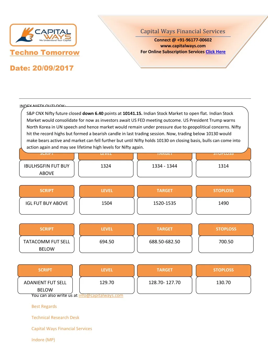 capital ways financial services