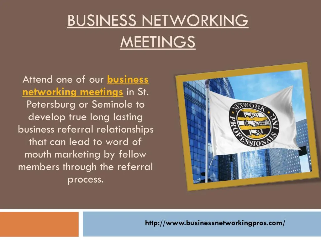 business networking meetings