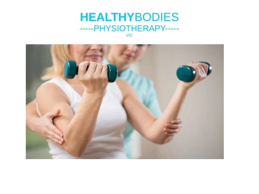 healthy bodies physiotherapy vic
