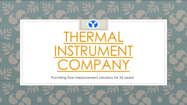 Thermal Instrument Company Presentation