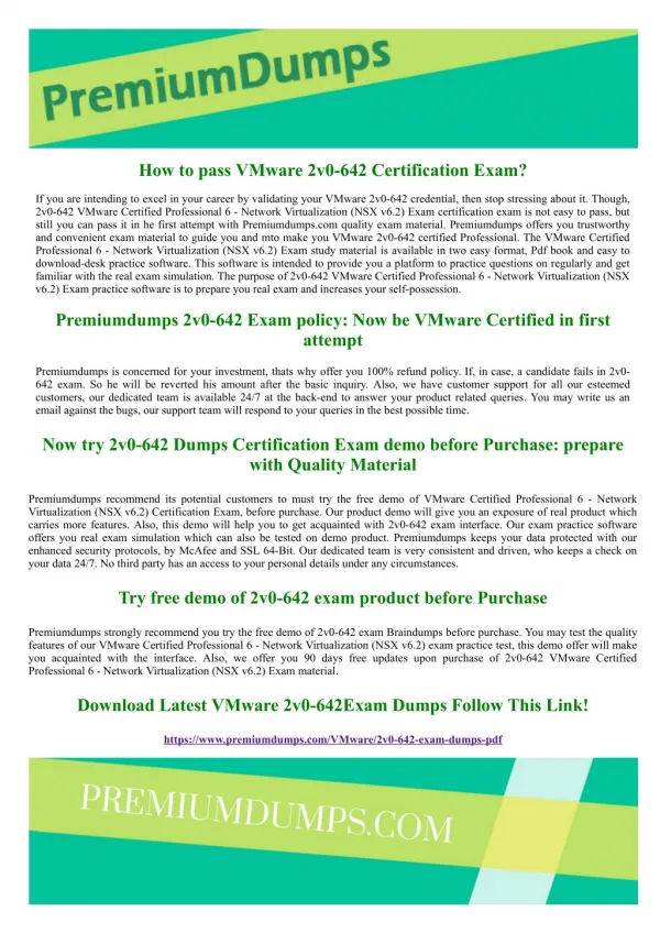 2v0-642 VMware VCP6-NV (NSX v6.2) Exam Questions And Answers