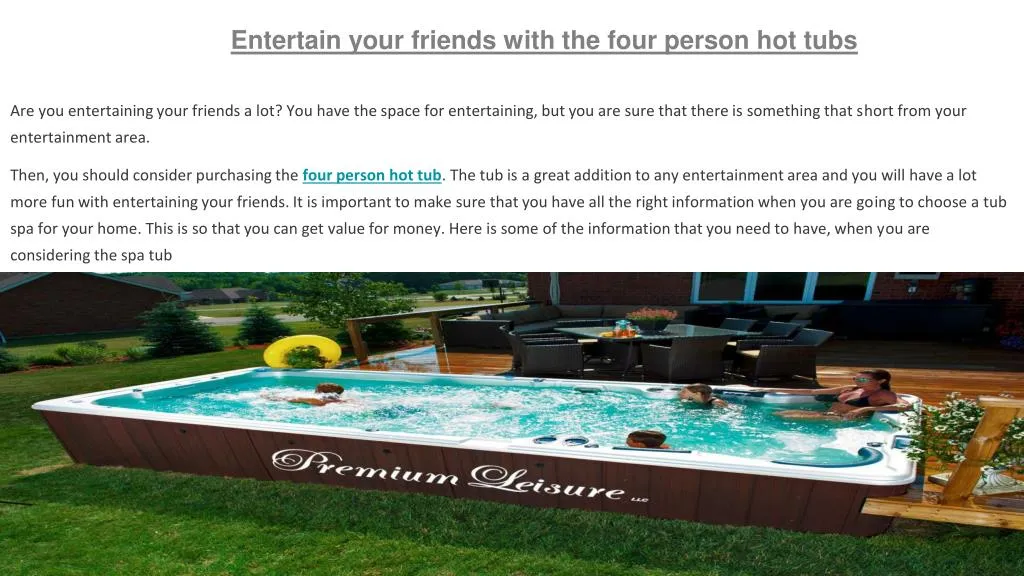 entertain your friends with the four person
