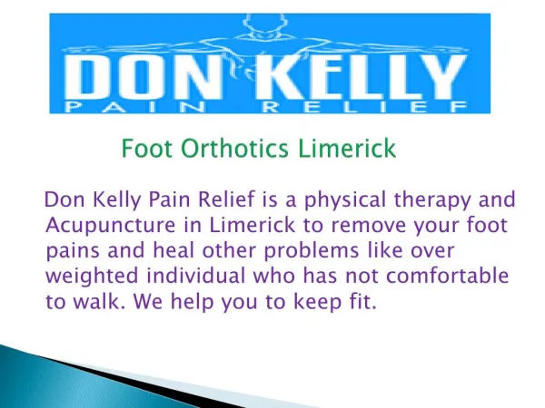 Foot Orthotics Limerick