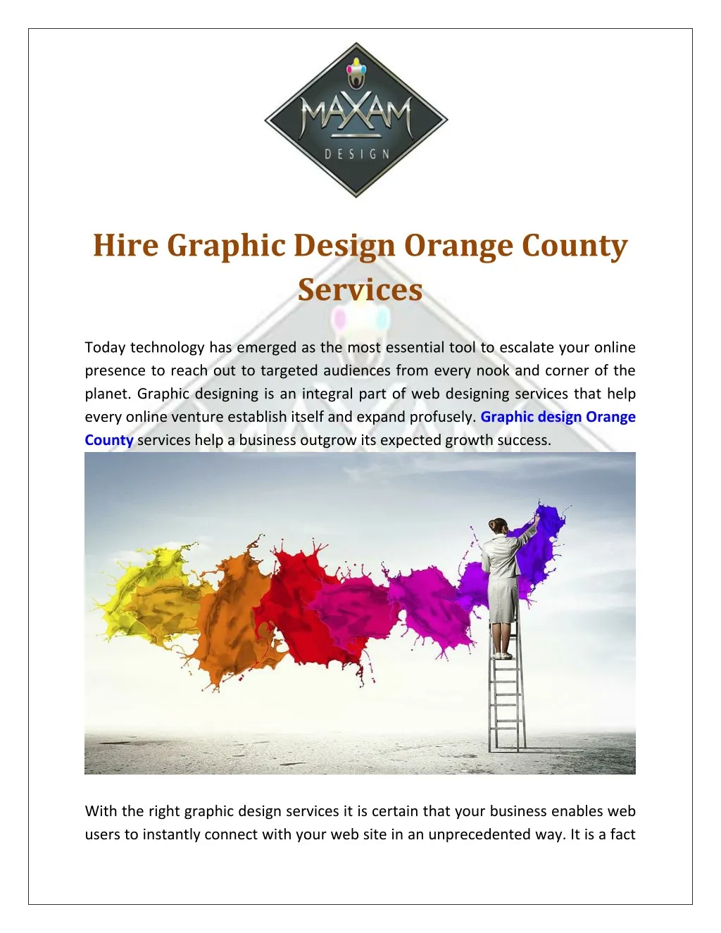 hire graphic design orange county services