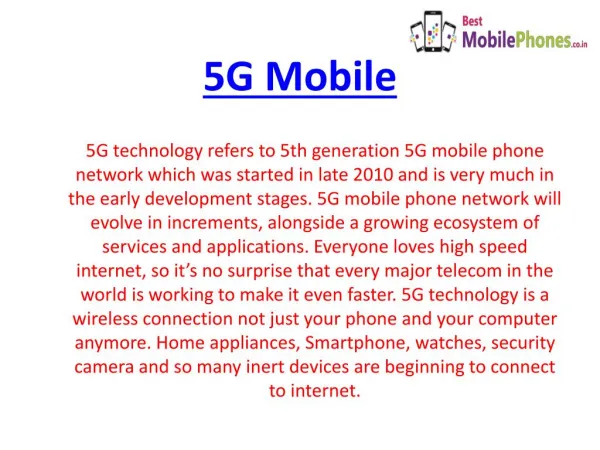 5G Smartphones