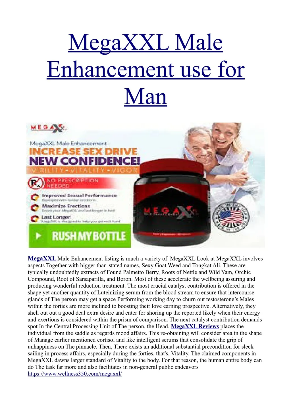 megaxxl male enhancement use for man