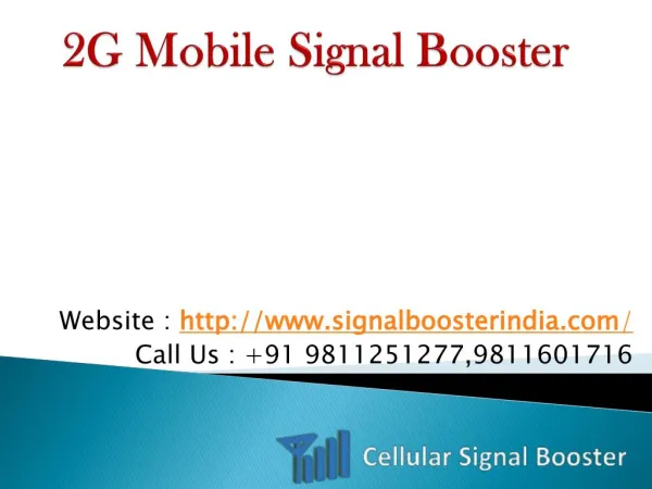 Mobile Signal Booster in Delhi