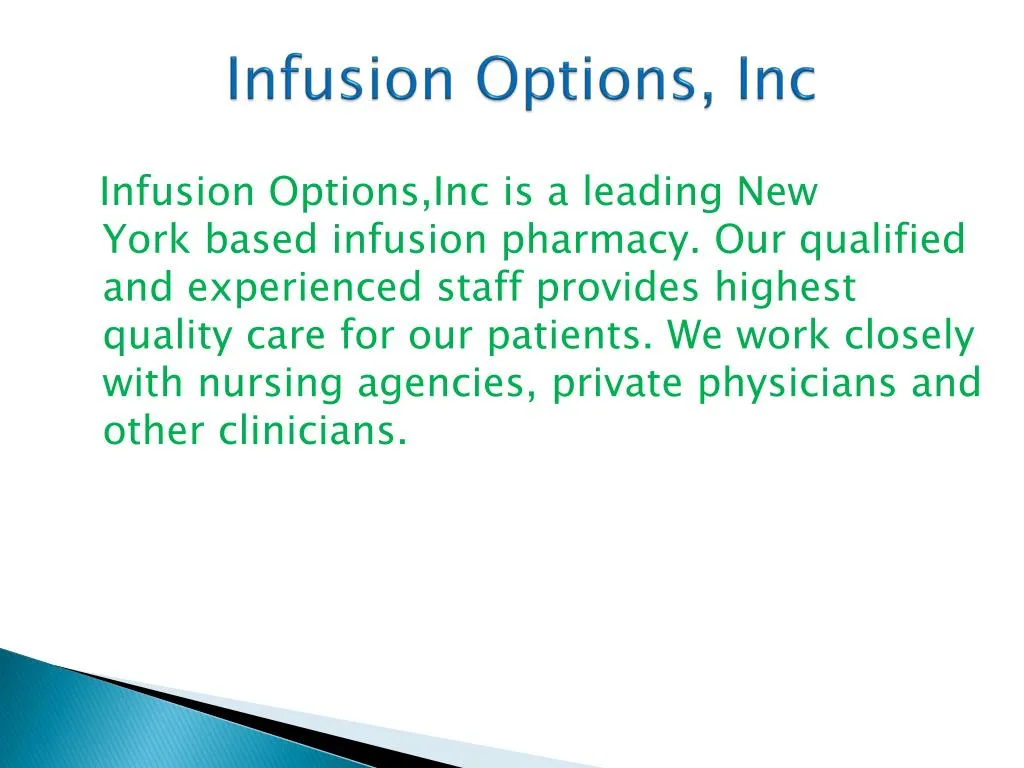 infusion options inc