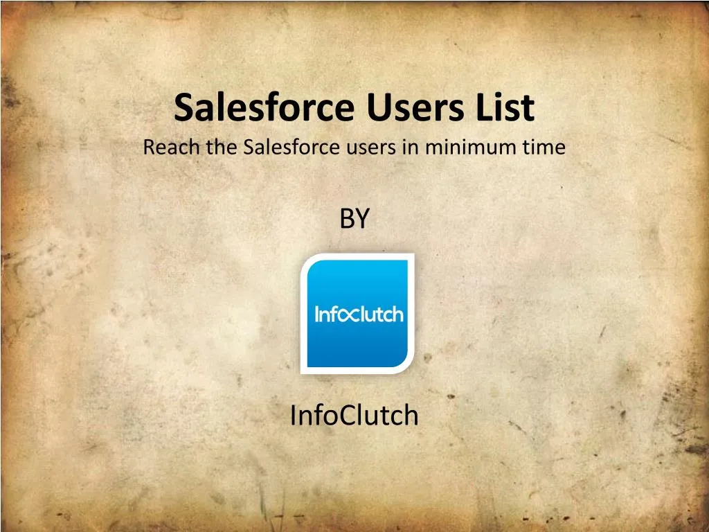 salesforce users list reach the salesforce users in minimum time