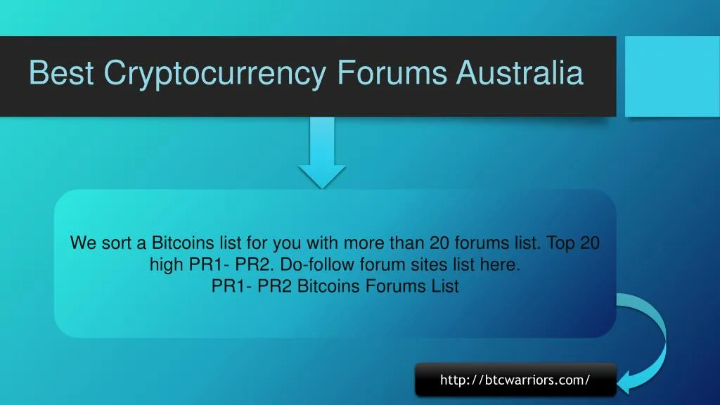 best cryptocurrency forums australia