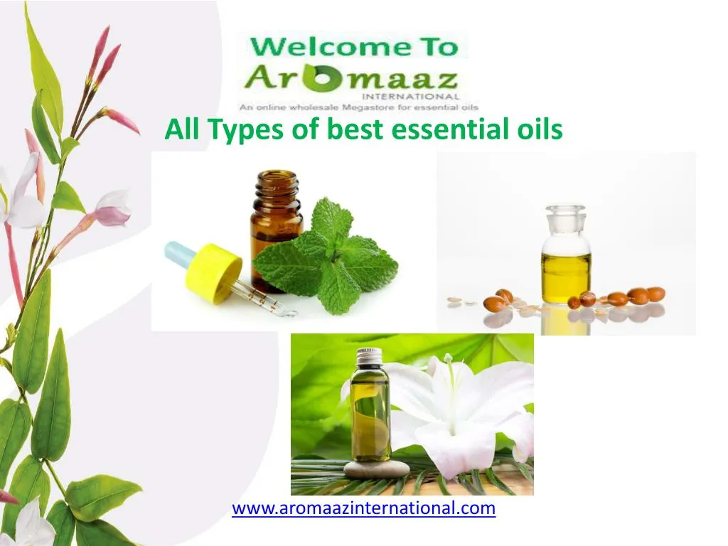 all types of best essential oils