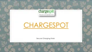 PPT Presentation for the website Charge Spot - slide 1