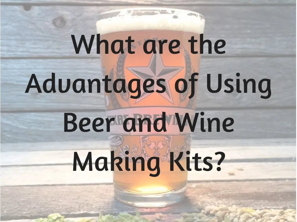 what are the advantages of using beer and wine