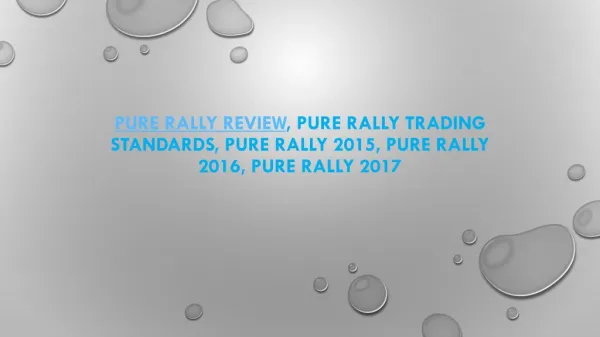Pure Rally Review, Pure Rally UK