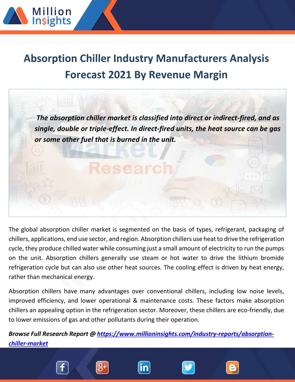 absorption chiller industry manufacturers