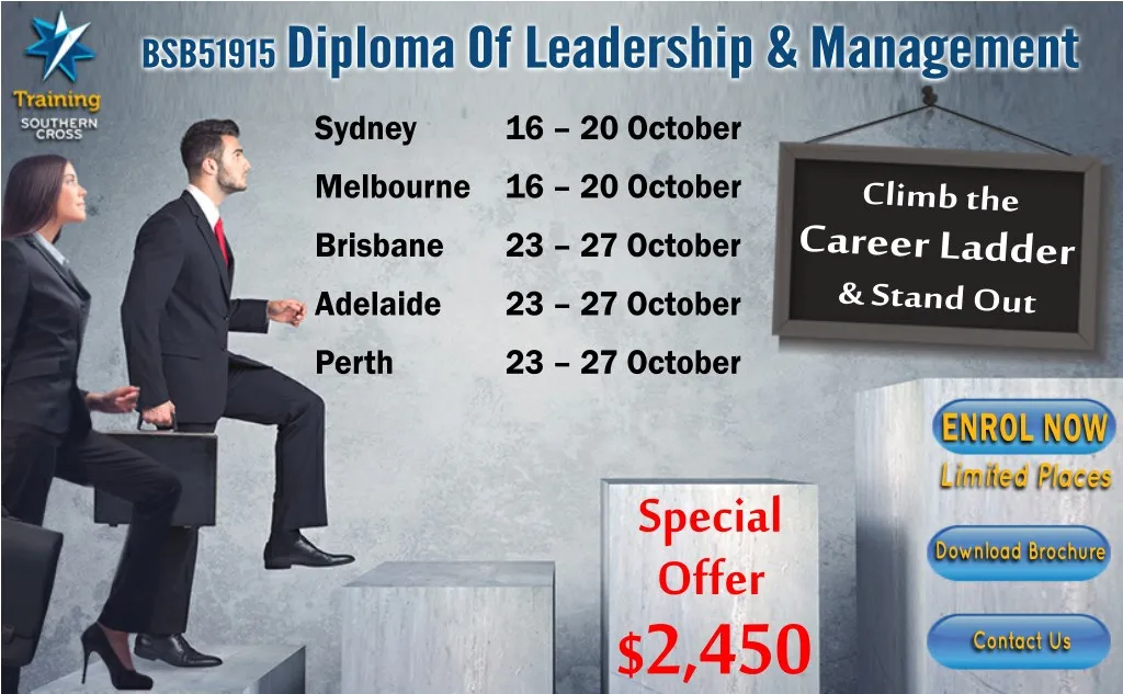 bsb51915 diploma of leadership management