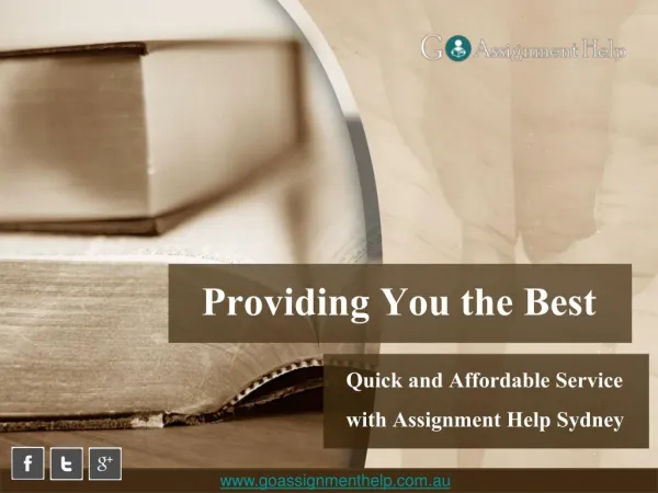 Quick and Affordable Service with Assignment Help Sydney