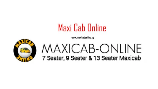 Maxi Cab Online Services