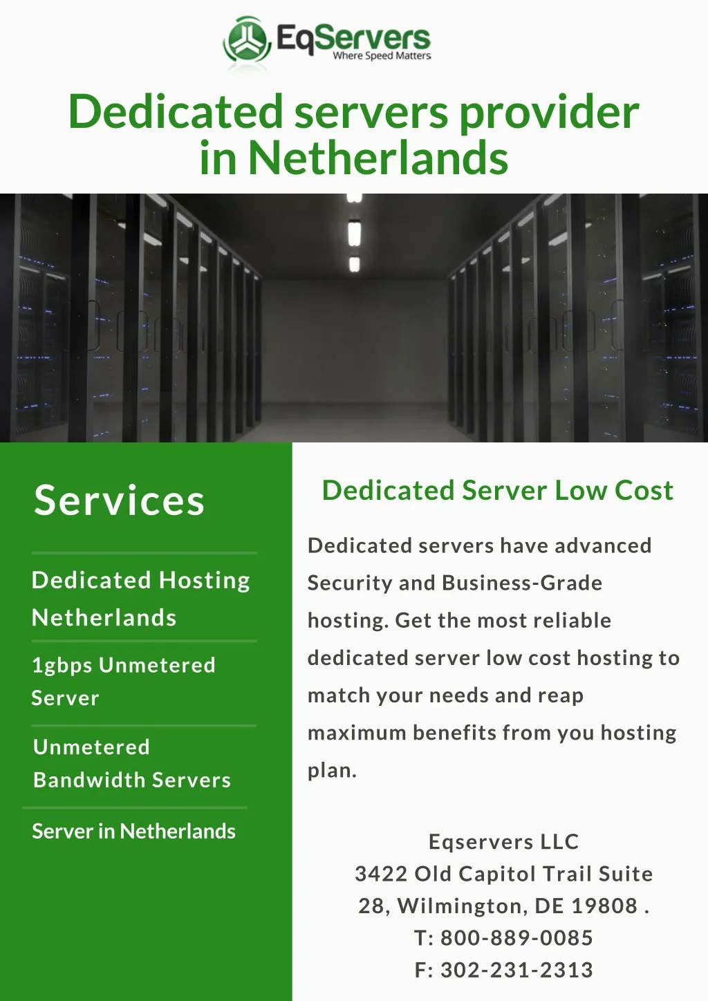dedicated servers provider in netherlands