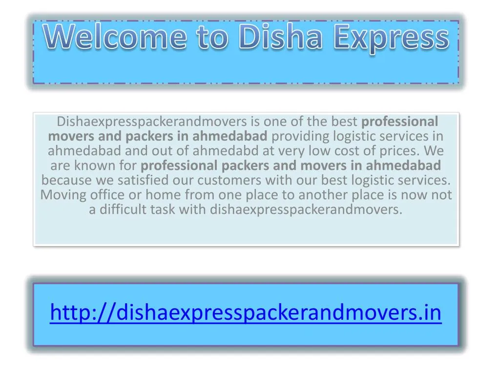 welcome to disha express