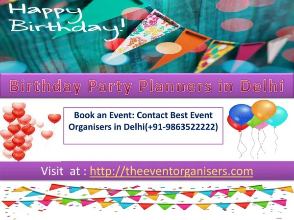 Birthday Organisers in Delhi