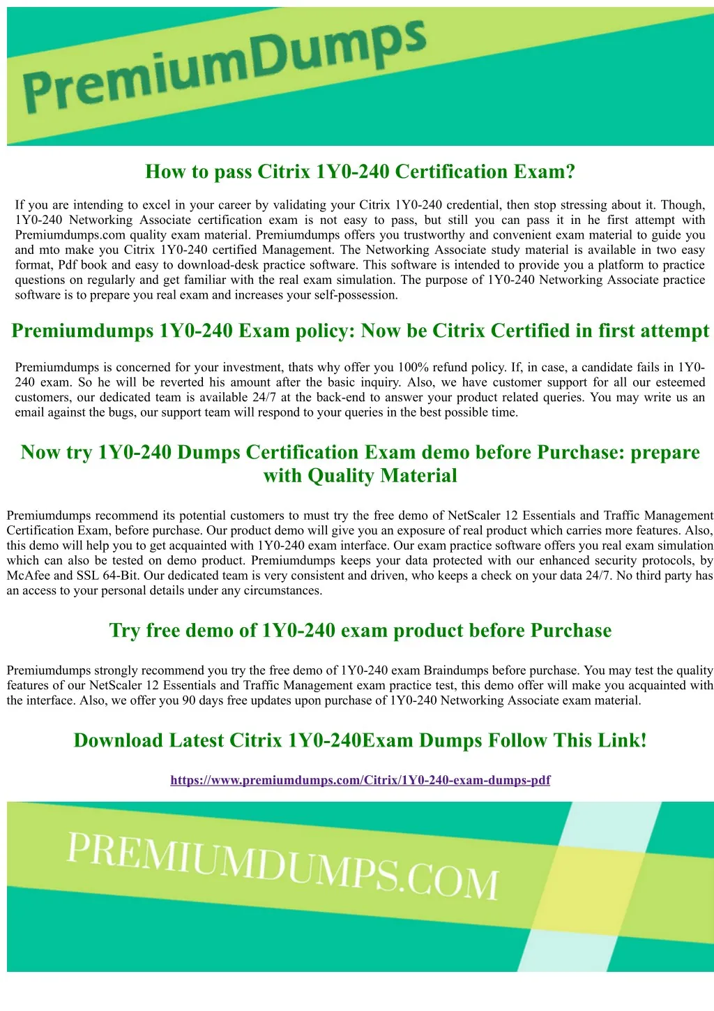 how to pass citrix 1y0 240 certification exam