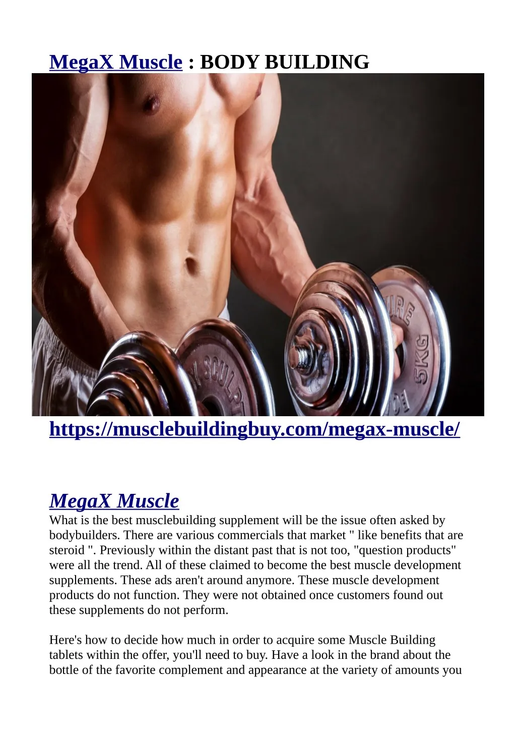 megax muscle body building