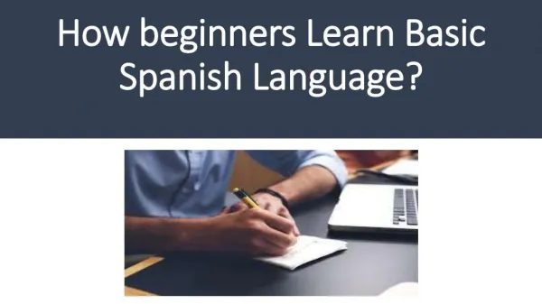 How beginners Learn Basic Spanish Language?