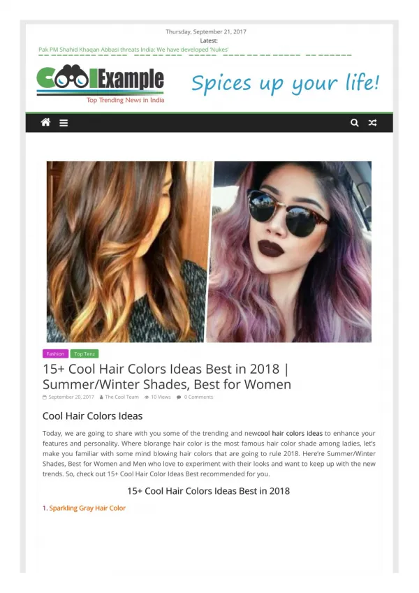Cool Hair Colors