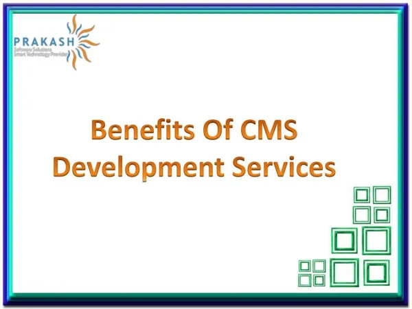 Benefits of CMS Web Development | CMS Developers India