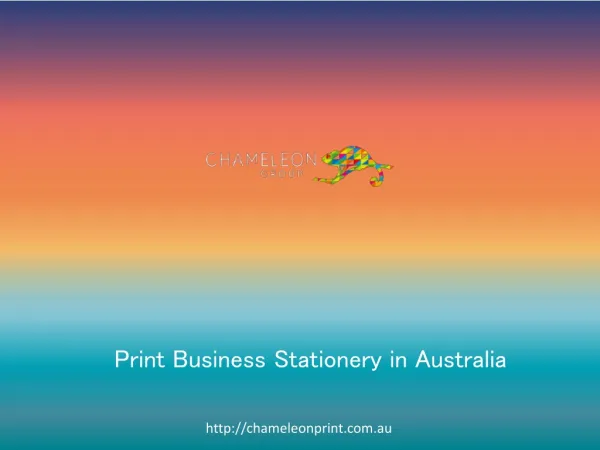 Print Business Stationery in Australia