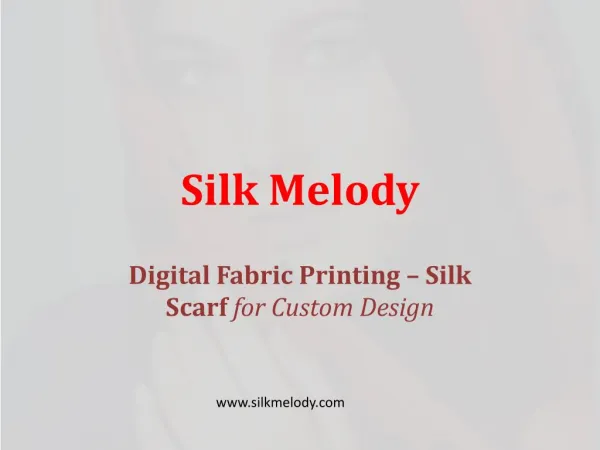 Fabric Printing Silk Scarves