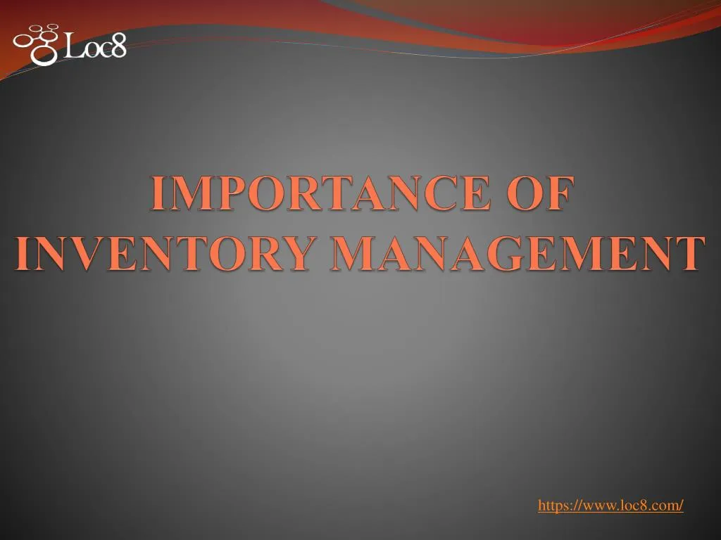 importance of inventory management