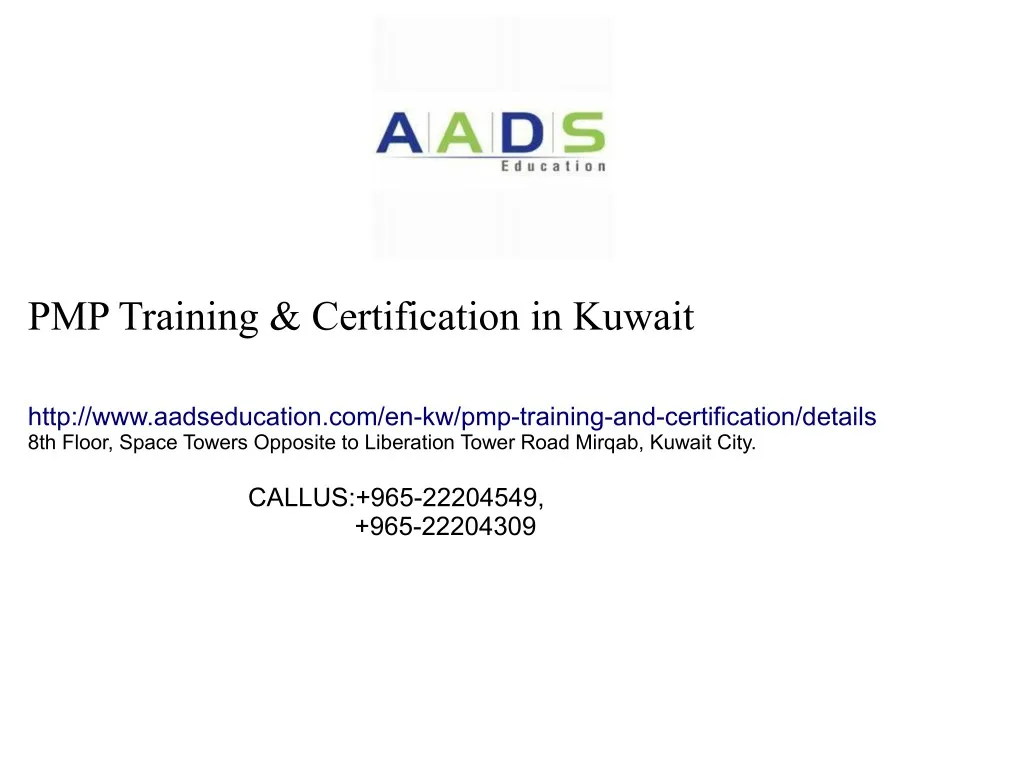 pmp training certification in kuwait