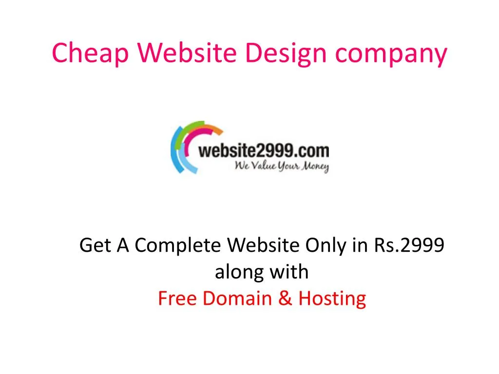 cheap website design company