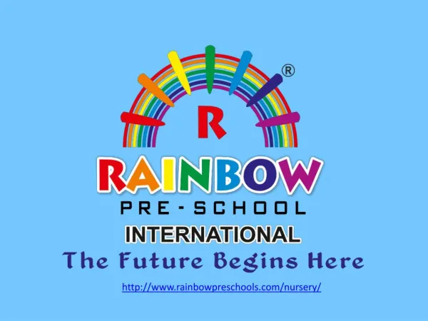 Learning is fun at rainbow preschool nursery