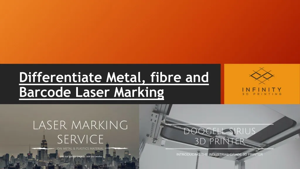 differentiate metal fibre and barcode laser