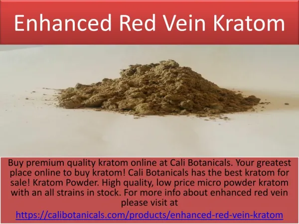 Enhanced Red Vein Kratom