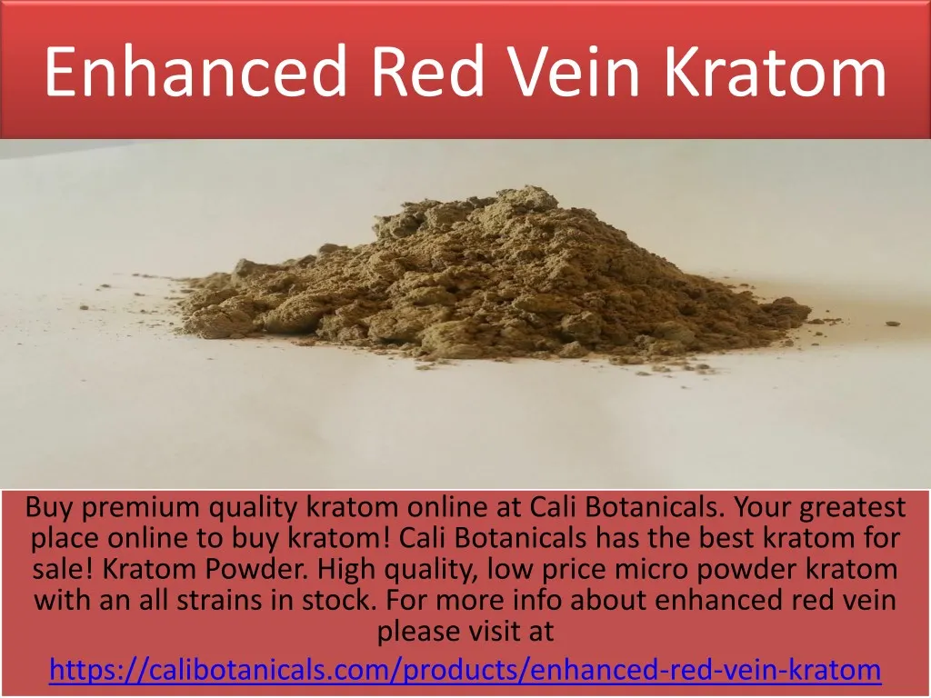 enhanced red vein kratom