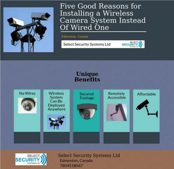 Five good reasons for installing a wireless camera system instead of wired one