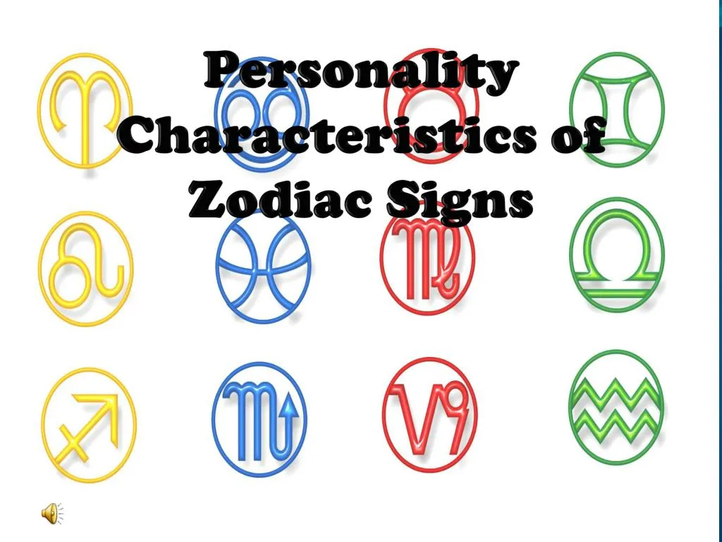 personality characteristics of zodiac signs