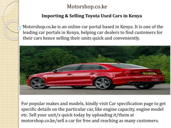 Car Dealers in Kenya