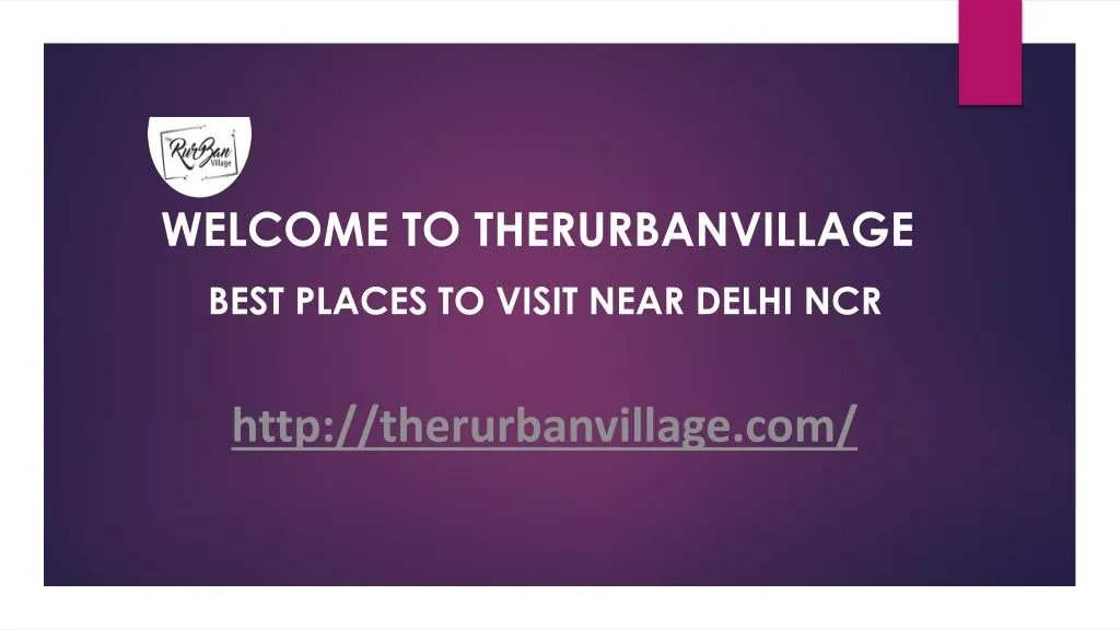 welcome to therurbanvillage