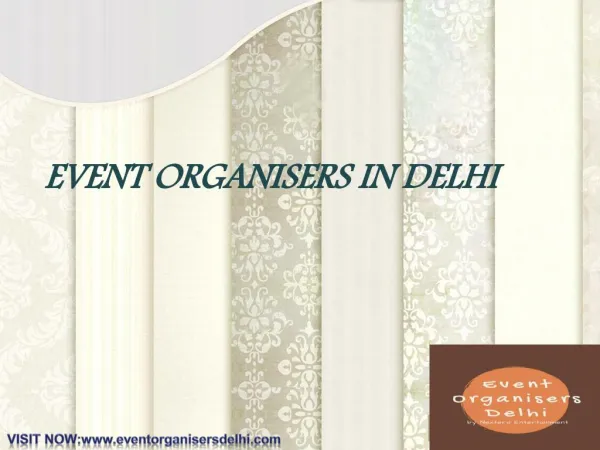 Event Management Companies In Delhi