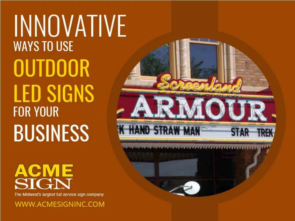 innovative ways to use outdoor led signs for your business