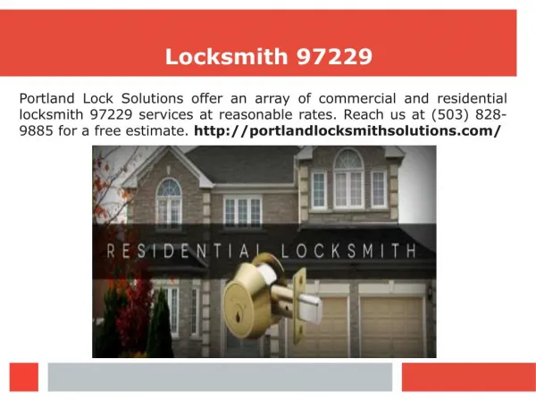 Locksmith Portland Oregon
