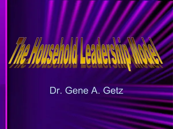 Dr. Gene A. Getz
