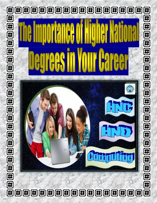 The Importance of Higher National Degrees in Your Career