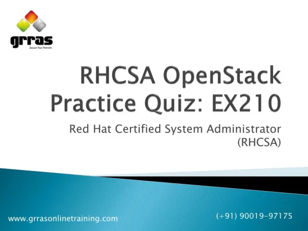 RHCSA Practice Quiz-EX210 | Linux Online Training